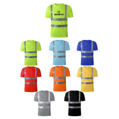 Crew Neck Force High Visibility Reflective Short Sleeve T-Shirt