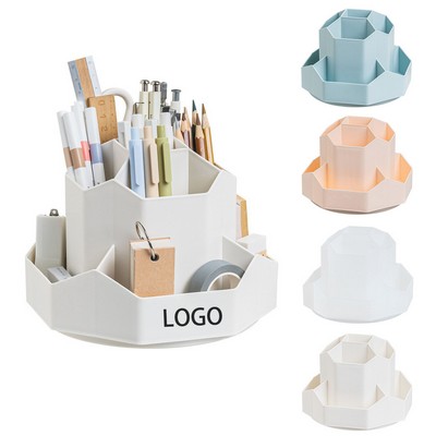 High-Capacity Rotating Pen Holder