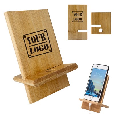 Bamboo Cell Phone Stand