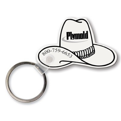 Western Hat Key Tag (Spot Color)