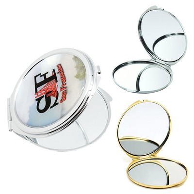 Metal Compact Folding Pocket Mirror