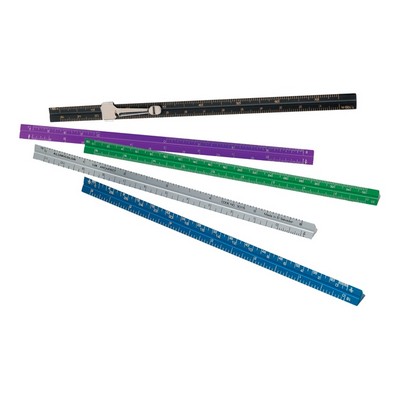 6" Common-Man 3-sided Pocket Ruler with CLIP