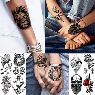 3D Forearm Half Sleeve Temporary Tattoos