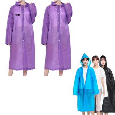 Reusable EVA Rain Ponchos for Adults