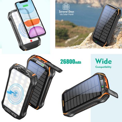 26800mAh Solar Power Bank