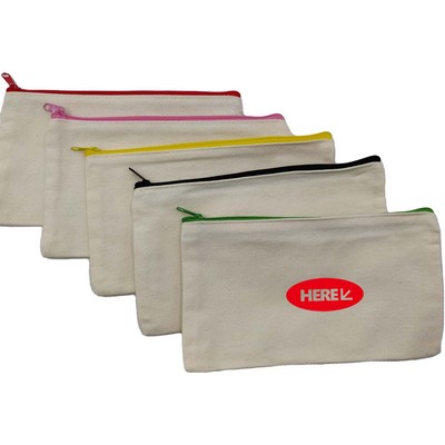 Canvas Zipper Cosmetic Storage Bag