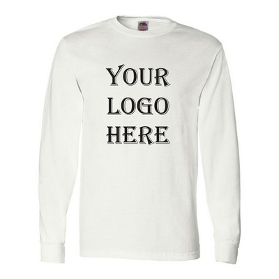 Fruit of the Loom® HD Cotton Long Sleeve White T-Shirt