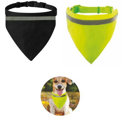 Safe & Stylish- Reflective Pet Bandana for Nighttime Visibility