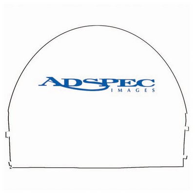 10' x 10' Arched Canopy Wall - Printed Zippered