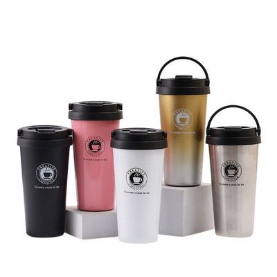 16oz Stainless Steel Insulated Travel Mug