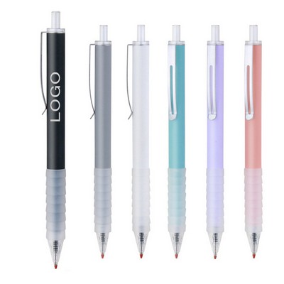 Black Gel Point Press Retractable Writing Ballpoint Pen