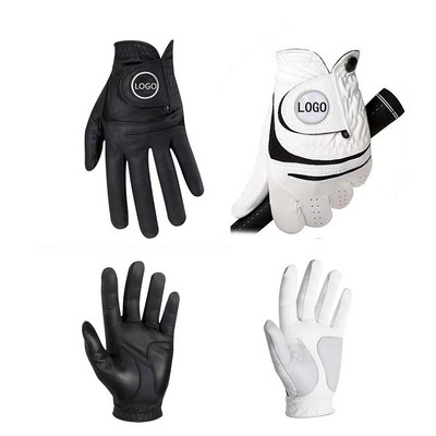 Men's Golf Gloves (White Black)