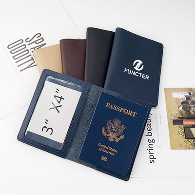 Soft Leather Passport Holder Passport Cover for Travel Business Trip