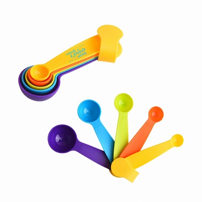 Set of 5 Plastic Measuring Spoons