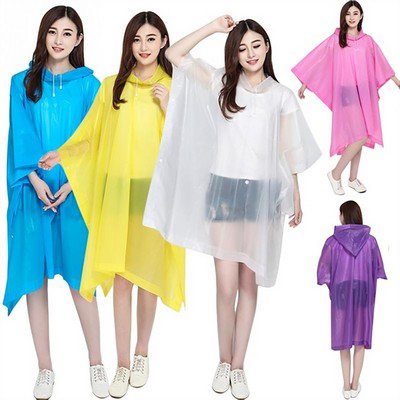 Durable Adult EVA Rain Poncho - Waterproof Comfort