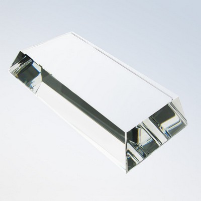 Clear Crystal Slant Rectangle Base