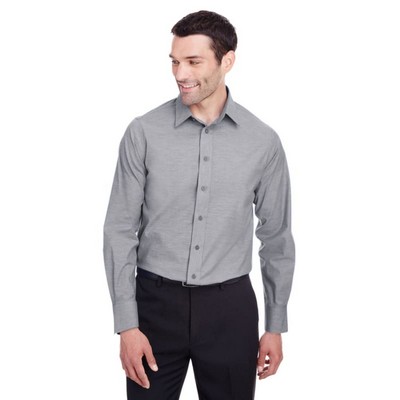 Devon & Jones Men's Crown Collection™ Stretch Pinpoint Chambray Shirt