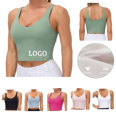 Sports Bra Padded Workout Tank Tops