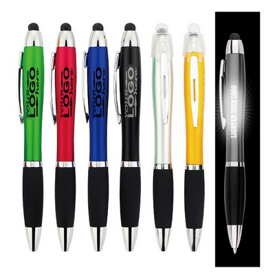 Stylus Pen with LED Flashlight