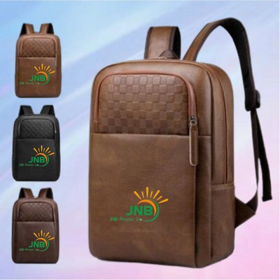 Leather Backpack with Customized Logo