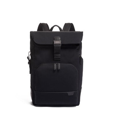 Tumi™ Black Harrison Osborn Roll Top Backpack