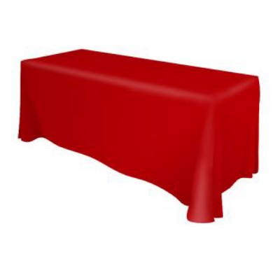 6ft Solid Color Table Throw. No graphics (Blank)