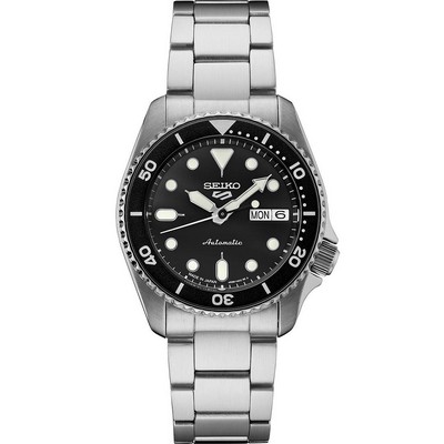 Seiko 5 Sports SS Automatic Black Dial Watch