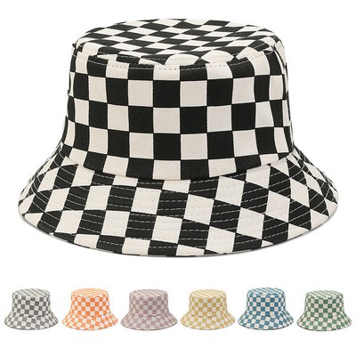 Checkerboard Bucket Hat