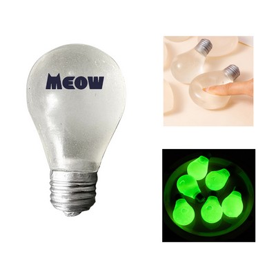 Light Bulb Stress Toy W/ Fluorescence