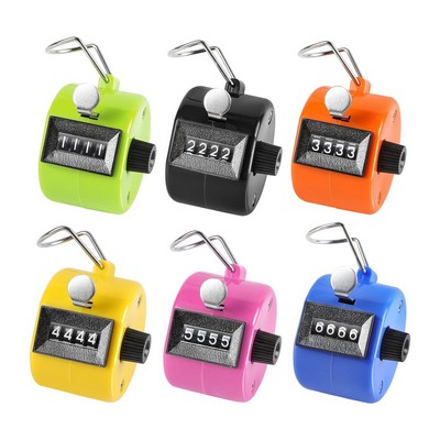 4-Digit Metal Handheld Multicolor Tally Counter