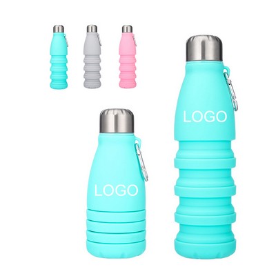 Silicone Collapsible Water Bottles Bpa Free 19oz