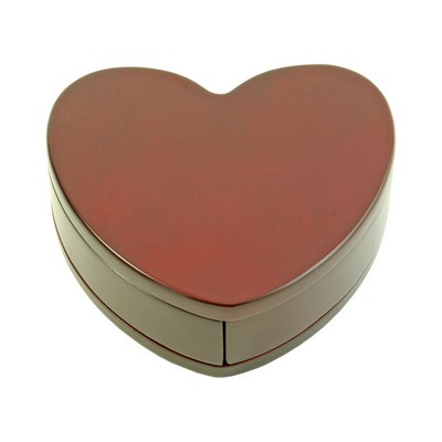 Heart Shaped Treasure Box w/Two Splitting Trays