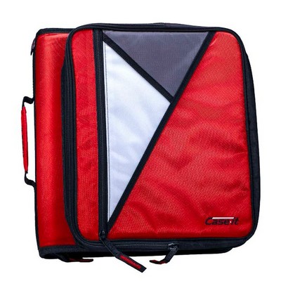 Case-It Universal Zipper Binders - Red, 2 (Case of 6)