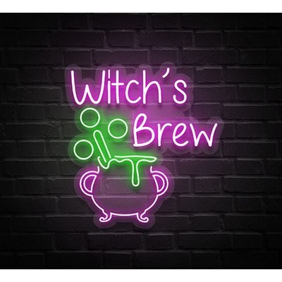 Witch Cauldron Neon Sign