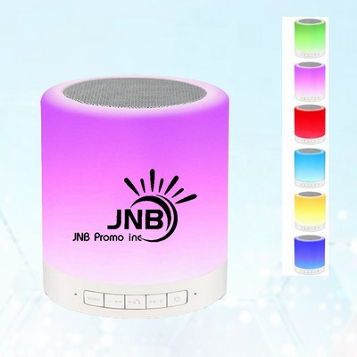 Wireless Portable Night Light Remote Control Speaker