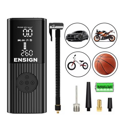 Tire Inflator, Digital Portable Air Compressor With 6000mAh