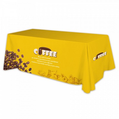 8' Premium Draped Standard Table Cover (Dye Sublimation)