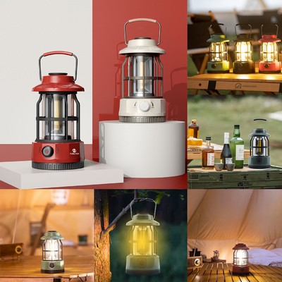 Camp Light Retro Design Portable Waterproof LED Lantern Outdoor Tent Bulb for Camping