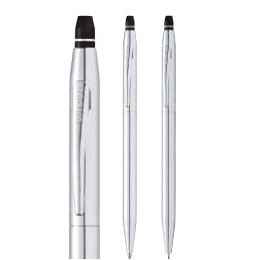 Click™ Chrome Ballpoint Pen and 0.5mm Pencil Set