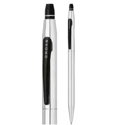 Click™ Chrome with Black Rollerball Pen