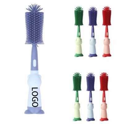 U-Shaped Silicone Bottle Cleaner Brush