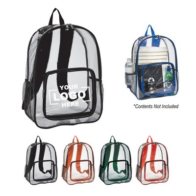 Heavy Duty PVC Transparent Backpack