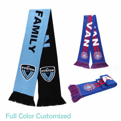 Full Color Knitted Sports Scarf