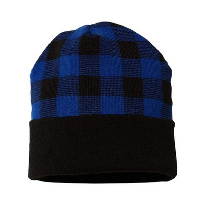 Cap America® USA Made Checkered Beanie