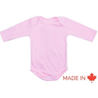 Long sleeve onesie-ASSORTED COLORS Interlock, Cotton