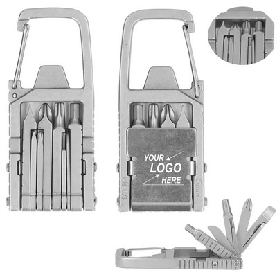 12-in-1 Keychain Folding Pocket Multitool