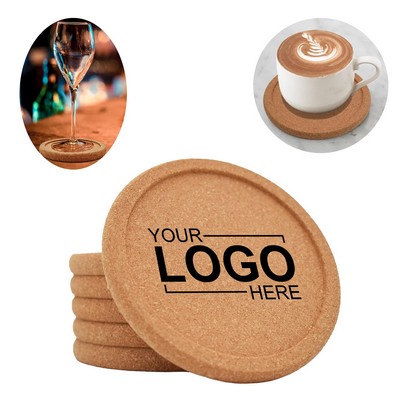 Round Cork Drink Coasters