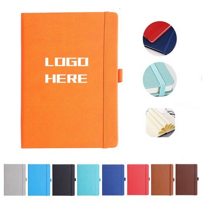 PU Hardcover Notebook With Elastic Band