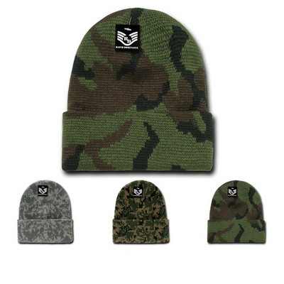 Rapid Dominance Military Camo Watch Cap Beanie w/Cuff