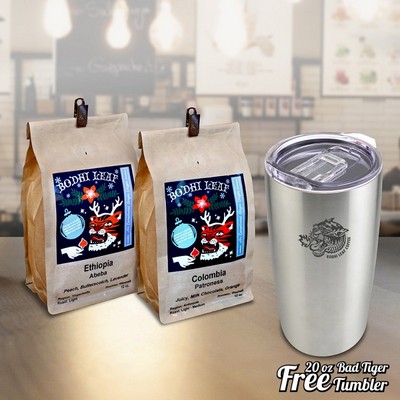 Direct trade specialty coffee - Two Bags Gift, Free Bad Tiger Tumbler Gift